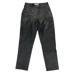 Bagatelle Genuine Leather Pants 4 Black Vintage High Rise Classic Grunge Witchy